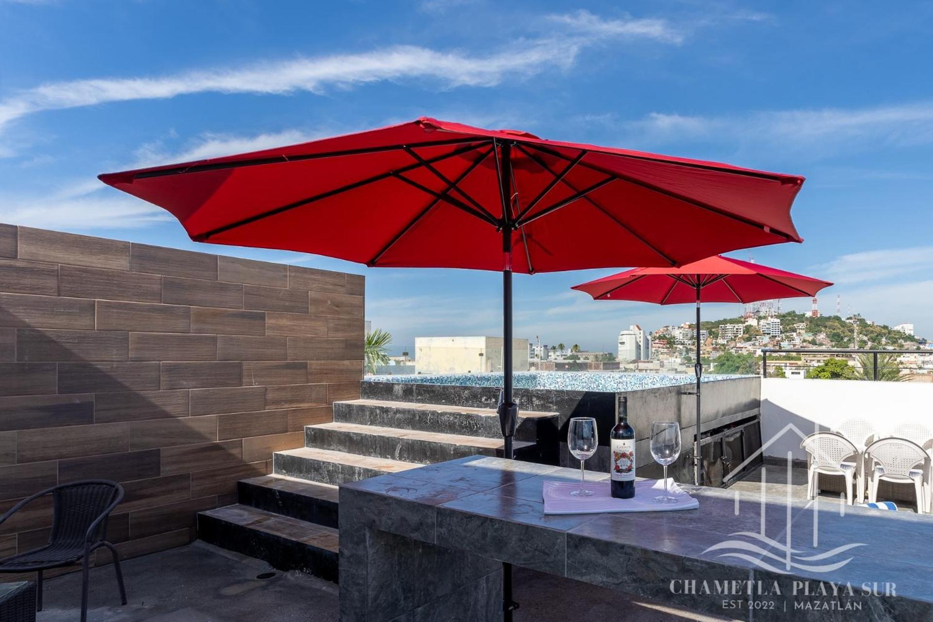 New & Modern, 5 Star Area, Walk 2 Beach, Pool, Views, King Bed Mazatlan Ngoại thất bức ảnh